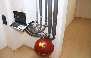 Gasheizung, Gas, Heizung, Rohre, Anschlüsse, Verknüpfungen