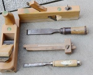 Schreiner, Werkzeug, Holzwerkzeug, Metallwerkzeug, Holz, Metall, Spachtel, Holzgriff