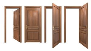 Tür, offen, Holz, aufmachen
