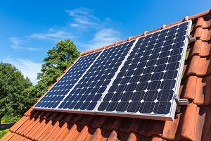 Haus, Dach, Solarpanels, Energie